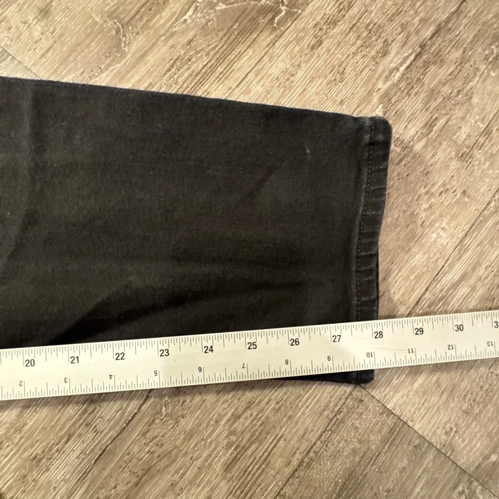Old Navy Jeans Womens 14 Black Denim Wow Straight High Rise Stretch‎ 33x28 Adult
